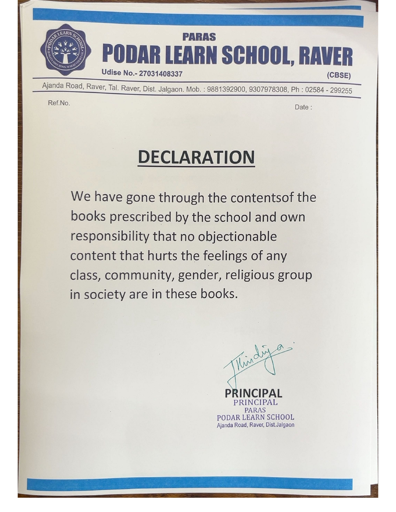 Podar Students